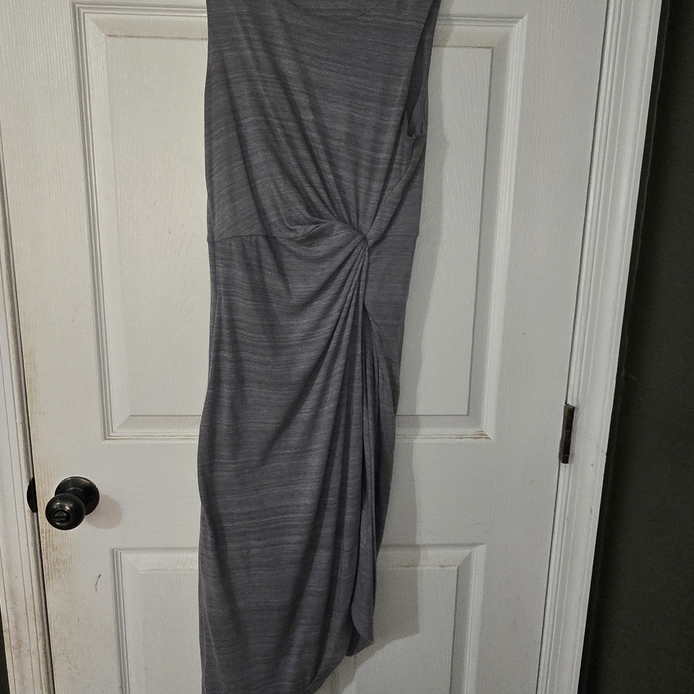 Express Gray Sleeveless Twist Dress